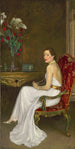 La dame en blanc, vicomtesse Wimborne - Sir John Lavery — vista dell’opera