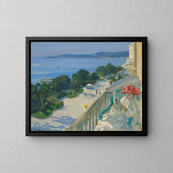 La Terrasse à Cap d'Ail - Sir John Lavery — quadro incorniciato alla parete
