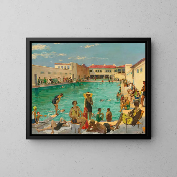 Inverno in Florida - Sir John Lavery — quadro incorniciato alla parete