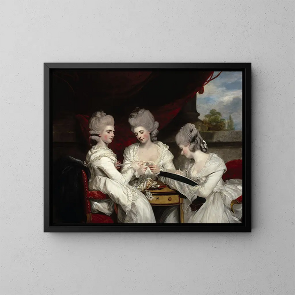 Le dame Waldegrave - Sir Joshua Reynolds — quadro incorniciato alla parete