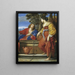 Il Cristo con la Samaritana al pozzo - Sisto Badalocchio — quadro incorniciato alla parete