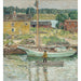 Riproduzione del dipinto Sloop a ostriche, Cos Cob - Childe Hassam