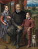 Ritratto di gruppo con gli artisti Padre Amilcare Anguissola e i suoi fratelli e sorelle Minerva e Astrubale - Sofonisba Anguissola — vista dell’opera