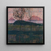 Tramonto al Sole - Egon Schiele — quadro incorniciato alla parete