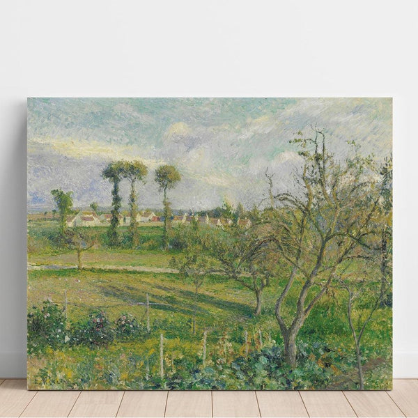 Riproduzione del dipinto Tramonto al Valhermeil, Auvers-sur-Oise - Camille Pissarro