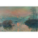 Riproduzione del dipinto Tramonto sul Sena a Lavacourt, effetto invernale - Claude Monet
