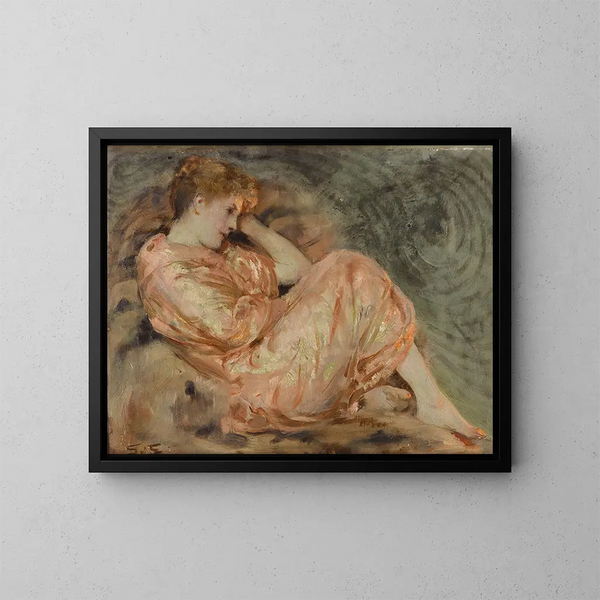 Donna sdraiata - Solomon Joseph Solomon — quadro incorniciato alla parete