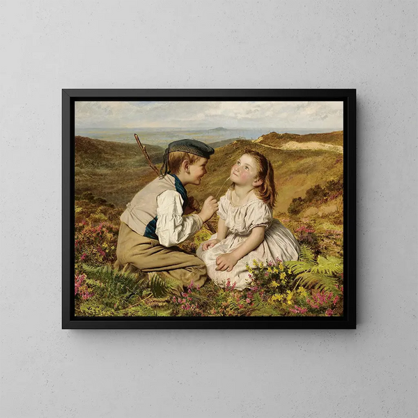 È un gioco di parole tra ridere o no - Sophie Anderson — quadro incorniciato alla parete
