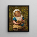 Ritratto di una giovane ragazza - Sophie Anderson — quadro incorniciato alla parete