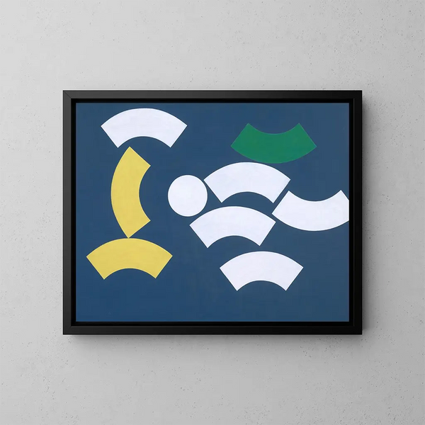 Composition con cerchio e segmenti di cerchio - Sophie Taeuber-Arp — quadro incorniciato alla parete