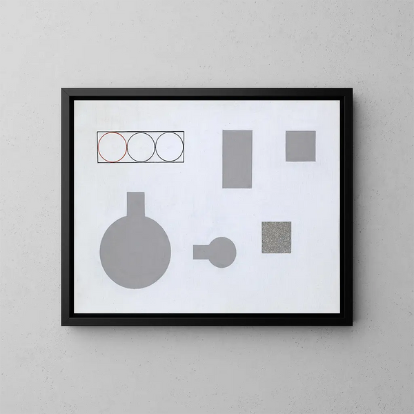 Composition con rettangoli e cerchi - Sophie Taeuber-Arp — quadro incorniciato alla parete
