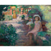 Riproduzione del dipinto Sotto i mimose (le ragazze dell'artista) - Arnold Peter