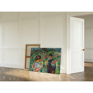 Sous les pommes rouges - Edvard Munch | Reproduction Tableau Décoration murale affiche copie