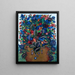 Fiori o Mazzo di fiori o Vaso giallo - Séraphine Louis — quadro incorniciato alla parete