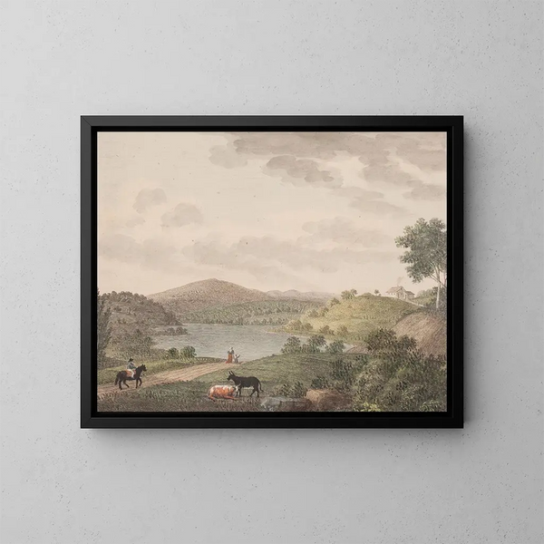 Il monte Aborre - Søren L. Lange — quadro incorniciato alla parete