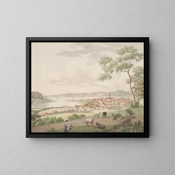 Apenrade - Søren L. Lange — quadro incorniciato alla parete