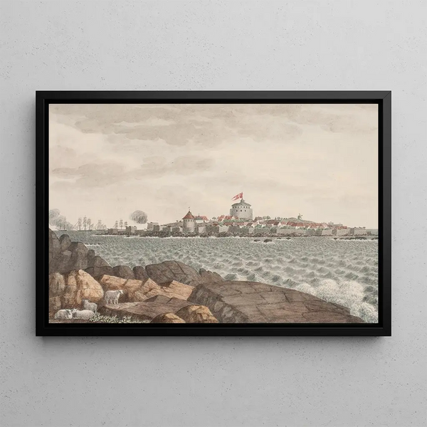 Cristiani visti da Grsholmen - Søren L. Lange — quadro incorniciato alla parete