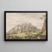 Hammershus a Bornholm visto dal nord - Søren L. Lange — quadro incorniciato alla parete