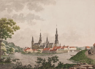 Prospectus del castello reale di Frederiksborg a Sjælland - Søren L. Lange — vista dell’opera