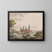 Prospectus del castello reale di Frederiksborg a Sjælland - Søren L. Lange — quadro incorniciato alla parete