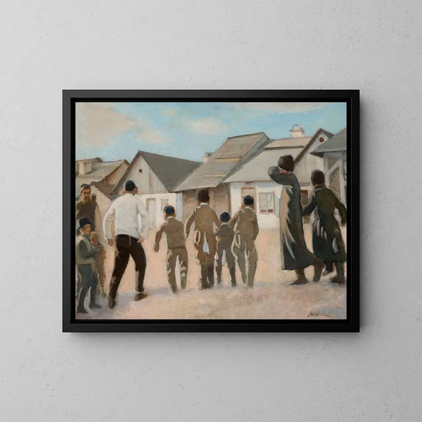 Vers le cheder - Stanisław Dębicki — quadro incorniciato alla parete