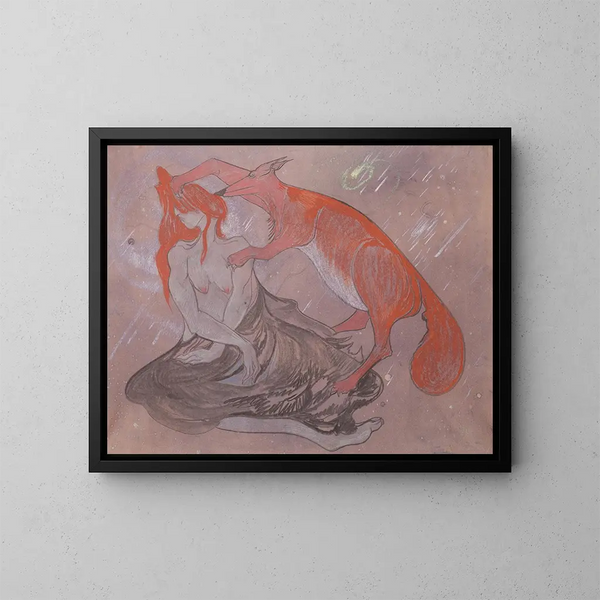 Chenille della serie Composizioni astronomiche - Stanisław Ignacy Witkiewicz — quadro incorniciato alla parete