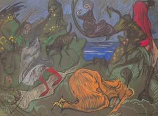 Stanisaw Ignacy Witkiewicz - Composition with figures running around.webp