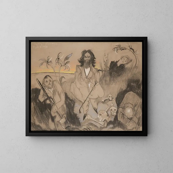 Monologo dei becchini - Stanisław Ignacy Witkiewicz — quadro incorniciato alla parete