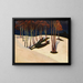 Paesaggio con alberi rossi - Stanisław Ignacy Witkiewicz — quadro incorniciato alla parete