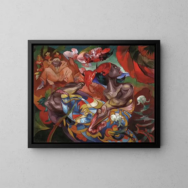 Visita a un maharaja - Stanisław Ignacy Witkiewicz — quadro incorniciato alla parete