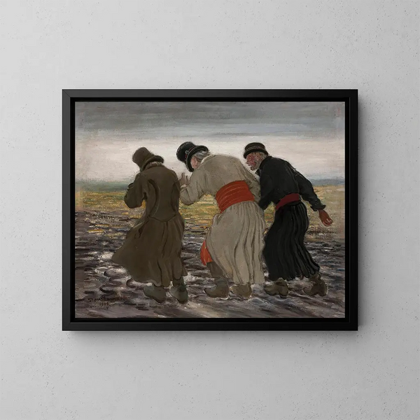Paesani ubriachi - Stanisław Masłowski — quadro incorniciato alla parete
