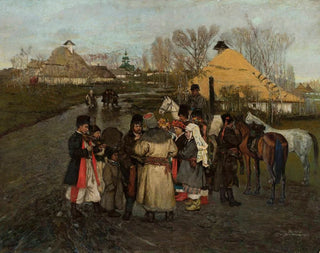 Stanisaw Masowski - Talking on a rural road.webp