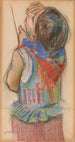 Petite fille de Cracovie étude pour le vitrail Polonia pour la cathédrale de Lviv - Stanisław Wyspiański — vista dell’opera