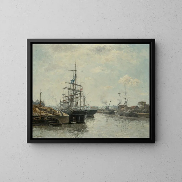Le Bassin de Saint-Pierre à Caen - Stanislas Lépine — quadro incorniciato alla parete