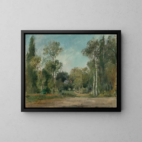 Paesaggio boschivo - Stanislas Lépine — quadro incorniciato alla parete