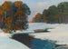Paesaggio invernale alla luce della sera - Stefan Popowski — vista dell’opera