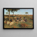 La tosatura delle pecore - Stefano Bruzzi — quadro incorniciato alla parete