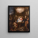 Adorazione dei pastori - Stefano Magnasco — quadro incorniciato alla parete