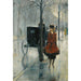 Riproduzione del dipinto scena con strass e donna, Berlino di Lesser Ury