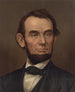 Ritratto in busto di Abraham Lincoln con barba - Strobridge Co Lith — vista dell’opera