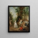 Pranzo nel parco - Atelier di Nicolas Lancret — quadro incorniciato alla parete