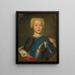 Ritratto del principe Carlo Edoardo Stuart - Atelier di Antonio David — quadro incorniciato alla parete