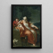 Una pastorella che si riposa con un giovane ragazzo che le solletica l'orecchio - Atelier di Giuseppe Maria Crespi — quadro incorniciato alla parete