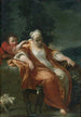 Una pastorella che si riposa con un giovane ragazzo che le solletica l'orecchio - Atelier di Giuseppe Maria Crespi — vista dell’opera