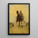 Cavallo e carrozza - Manière de René Pierre Charles Princeteau — quadro incorniciato alla parete