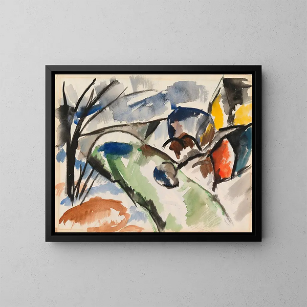 Paesaggio fluviale - Sulho Sipilä — quadro incorniciato alla parete