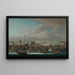 I banconi di Canton che mostrano le bandiere francese, americana, britannica e olandese - Sunqua — quadro incorniciato alla parete
