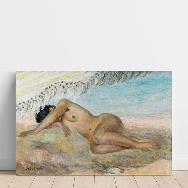 Sur la Plage - Henri Lebasque | Reproduction Tableau Décoration murale affiche copie