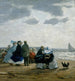 sulla spiaggia di Dieppe - Eugène Boudin — vista dell’opera