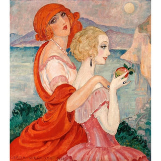 Sur la route d'Anacapri - Gerda Wegener | Reproduction Tableau Décoration murale affiche copie